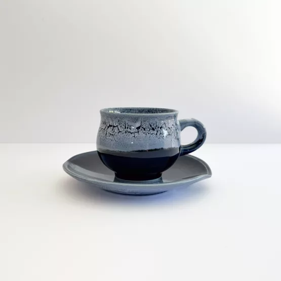 Tasse à café et soucoupe pour évier Tenmoku